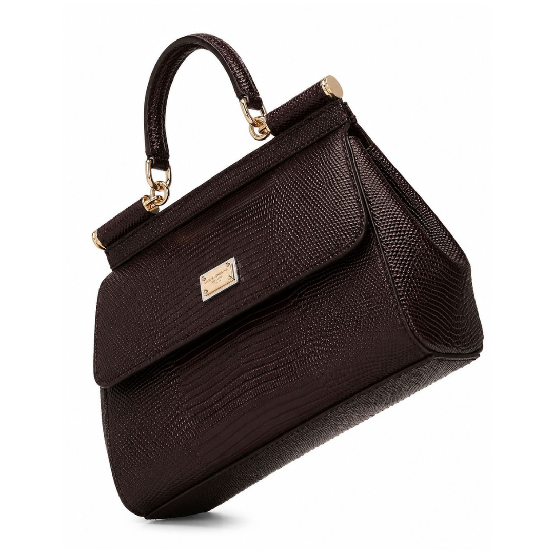 Dolce&Gabbana Sicily Small Handbag - Burgundy